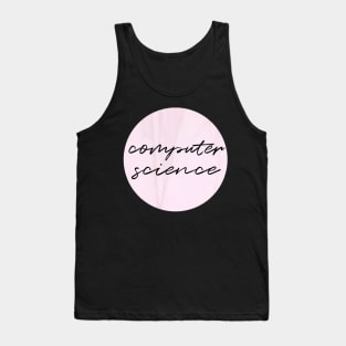 computer science in marble pink Tank Top